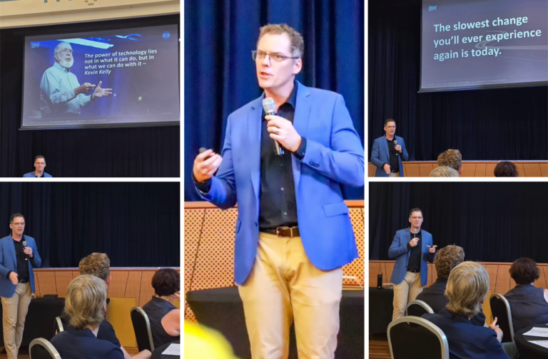 Brett delivering a keynote to open McConacon in Toowoomba for McConachie Stedman