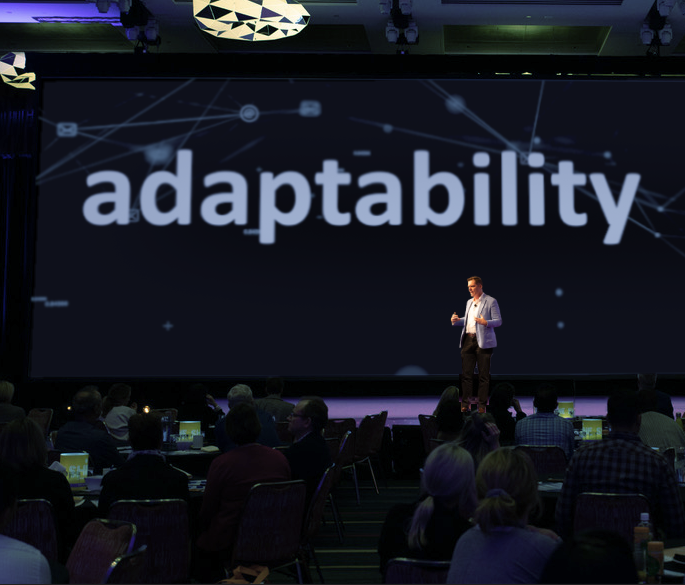 Brett Delivering an Adaptability and Change Keynote