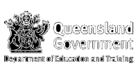 Queensland Government Department of Education and Training logo 