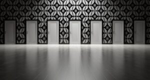 Photo-by-Pixabay of a series of doors to choose from.