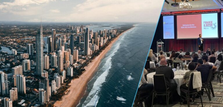 Brett Wiskar - keynote speaker presenting to a conference audience on the Gold Coast.